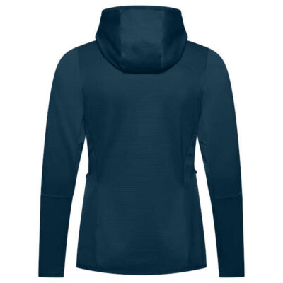 Wo Monviso Hooded Grid Fleece Jacket - dark sea-white - Rückansicht