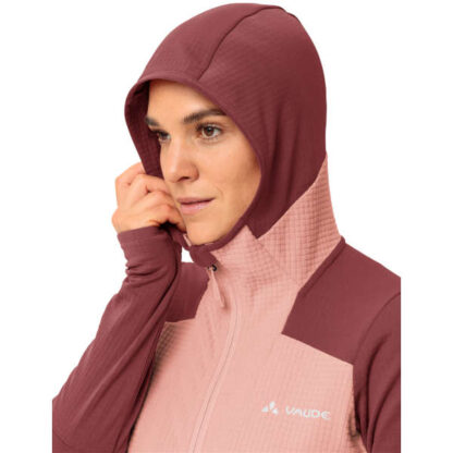 Wo Monviso Hooded Grid Fleece Jacket - Kapuze