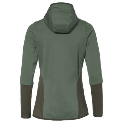 Wo Monviso Hooded Grid Fleece Jacket - agave - Rückansicht
