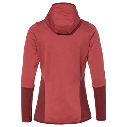 Wo Monviso Hooded Grid Fleece Jacket - brick - Rückansicht