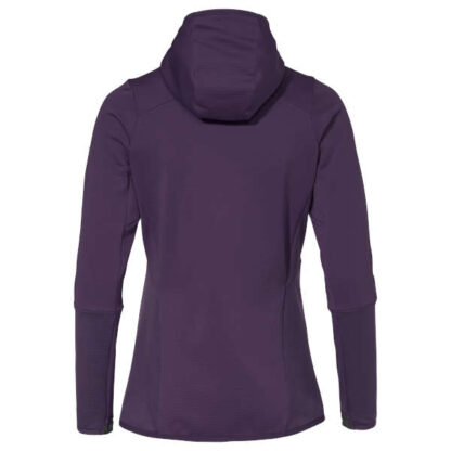 Wo Monviso Hooded Grid Fleece Jacket - eggplant - Rückansicht