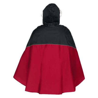 Convero Poncho II - indian red - Rückansicht