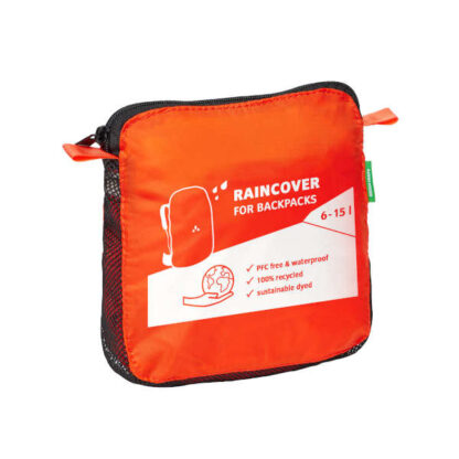 Raincover for backpacks 6-15l, im Packsack
