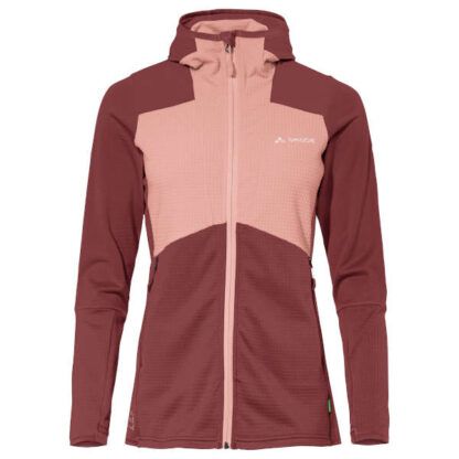 Wo Monviso Hooded Grid Fleece Jacket - redeva