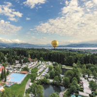 Der Campingplatz von oben aufgenommen