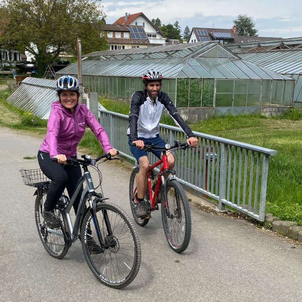 Janina und Klaus auf der Tour mit den Rädern